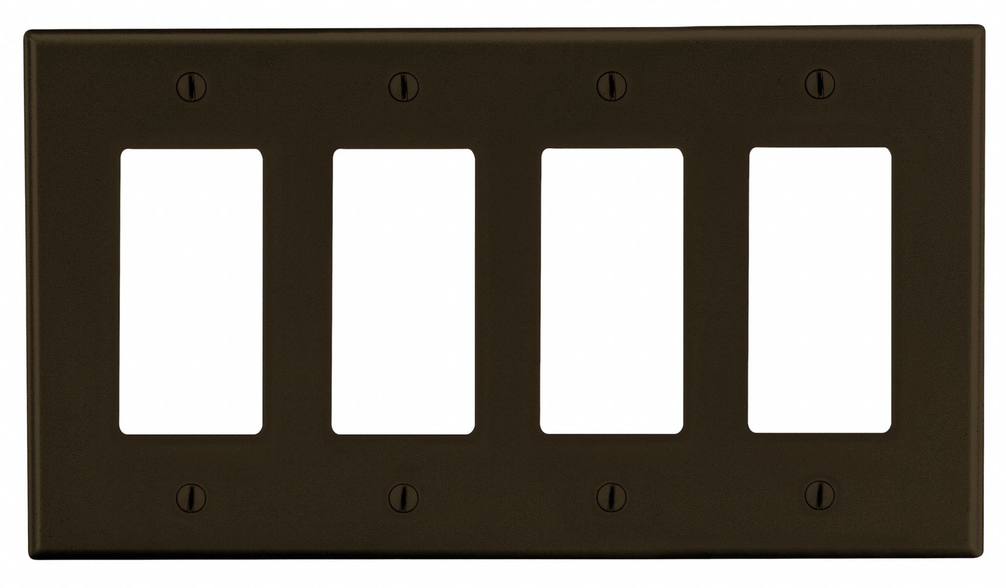 ROCKER WALL PLATE,BROWN,POLY