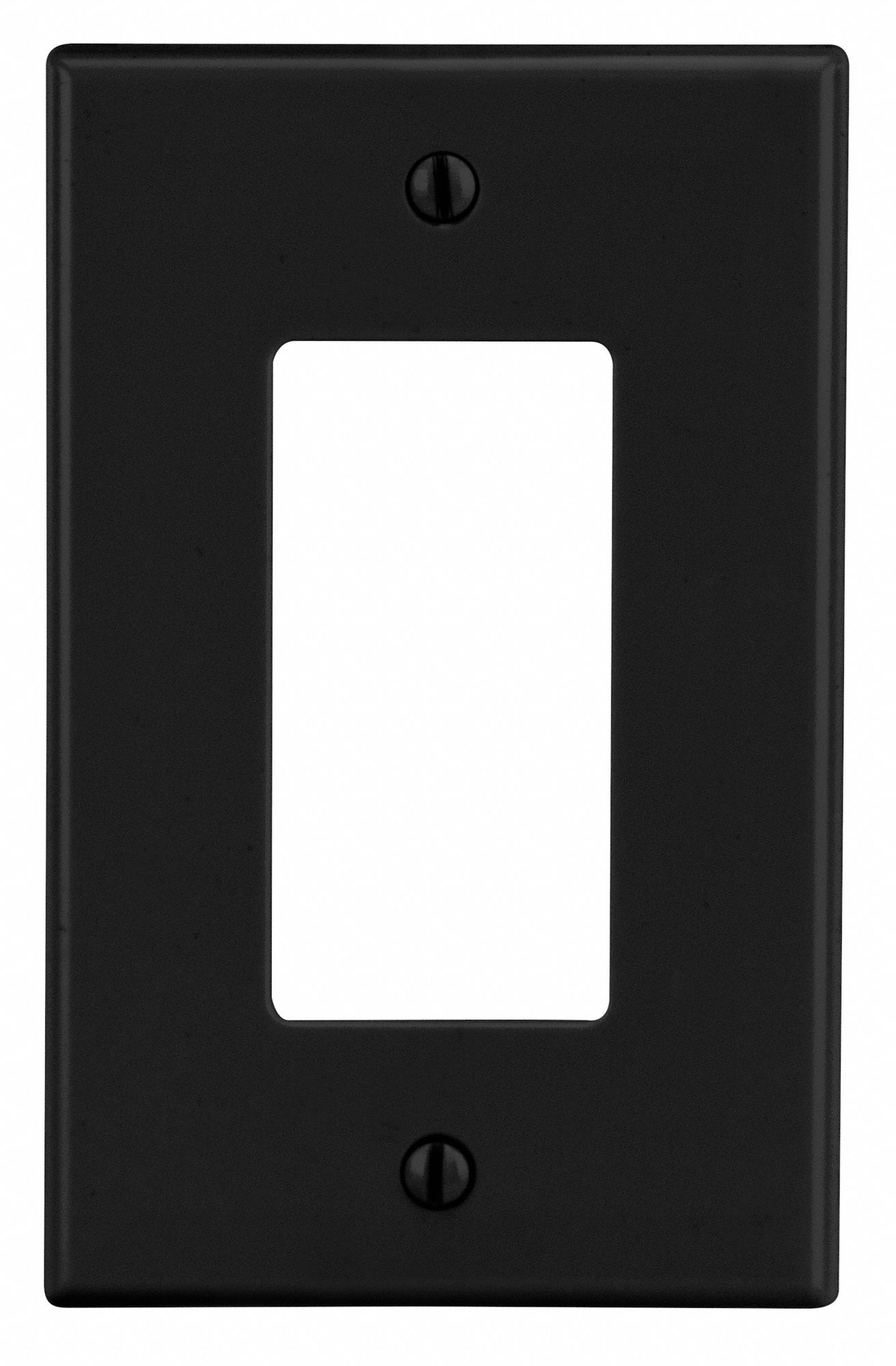 ROCKER WALL PLATE,BLACK,POLY