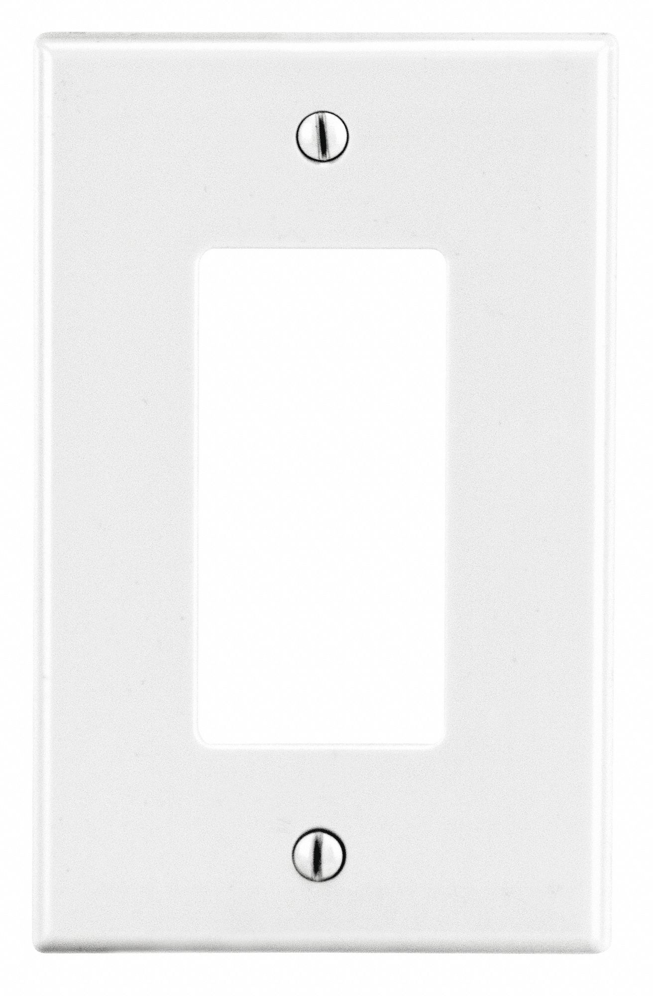 ROCKER WALL PLATE,WHITE,POLY