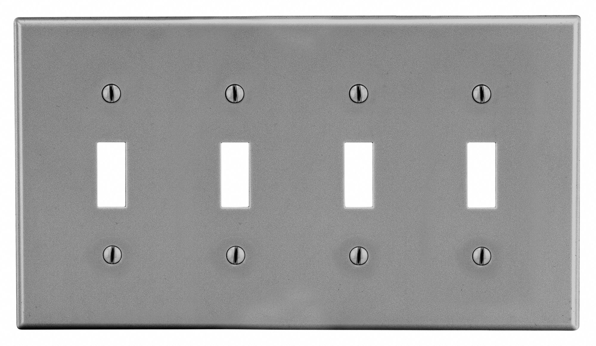 TOGGLE SWITCH WALL PLATE,GRAPHITE,POLY