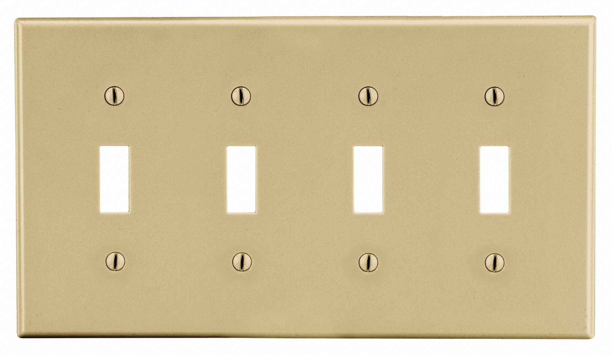 TOGGLE SWITCH WALL PLATE,IVORY,POLY
