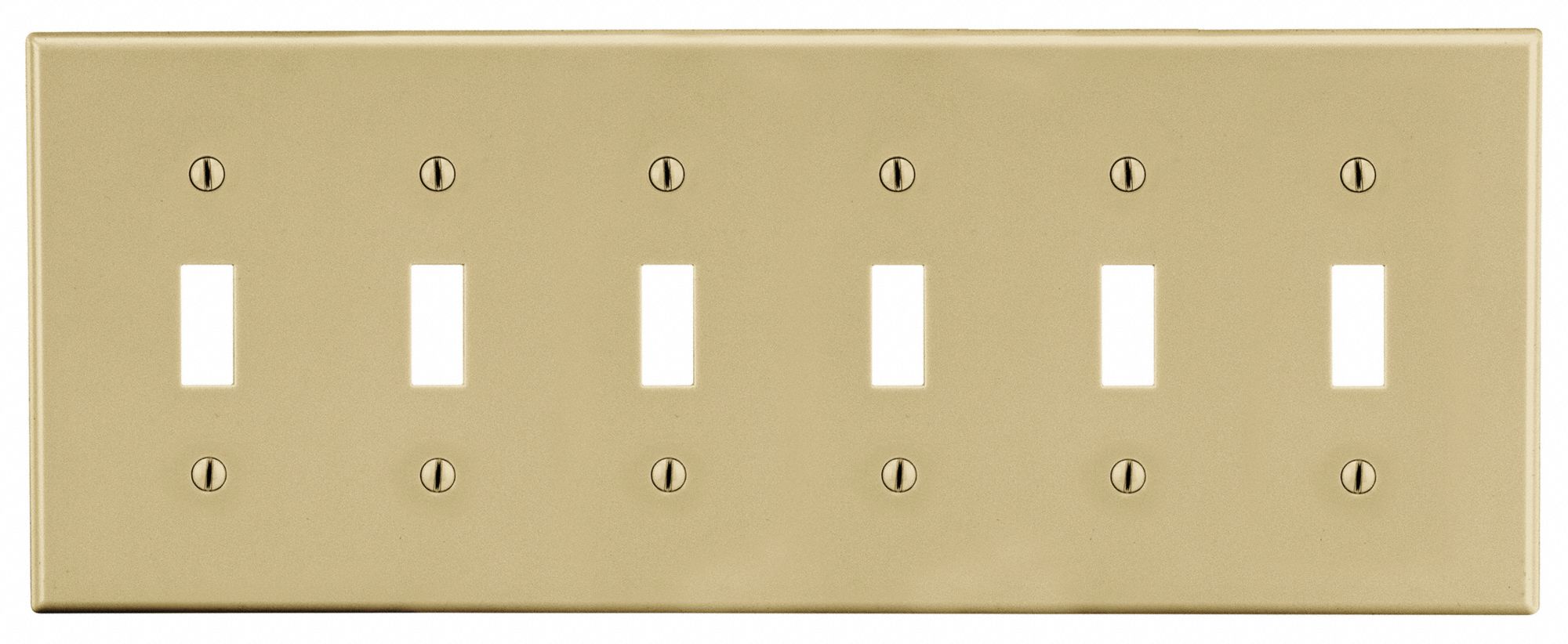 TOGGLE SWITCH WALL PLATE,IVORY,POLY