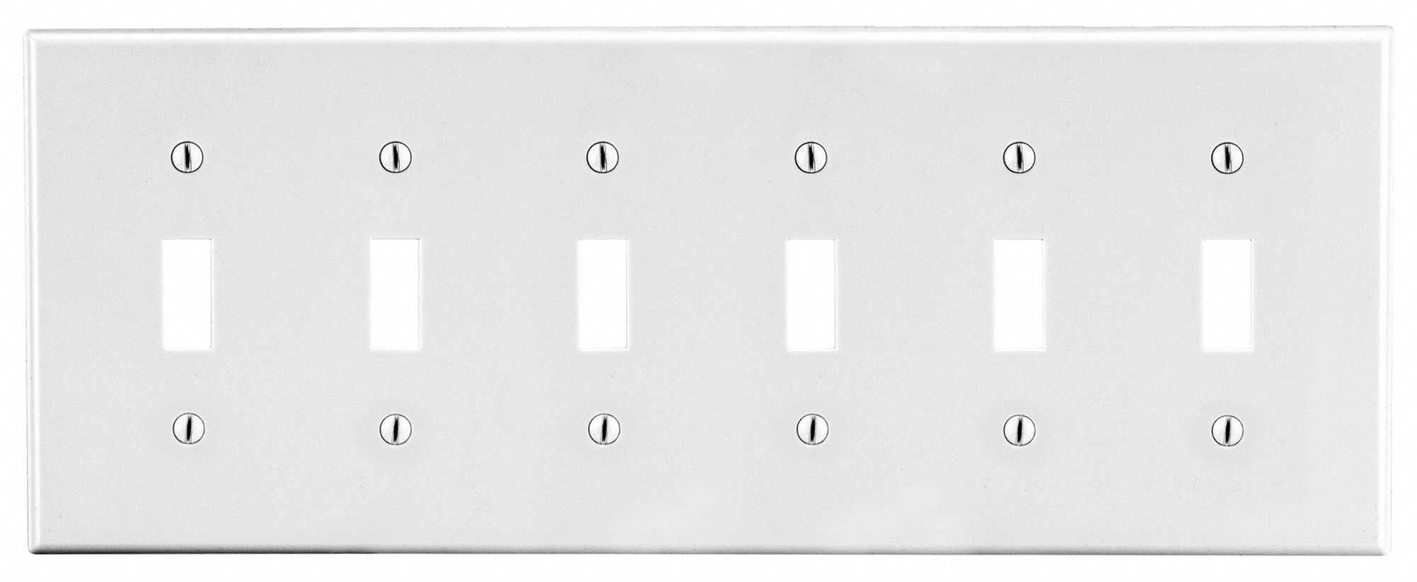 TOGGLE SWITCH WALL PLATE,WHITE,POLY