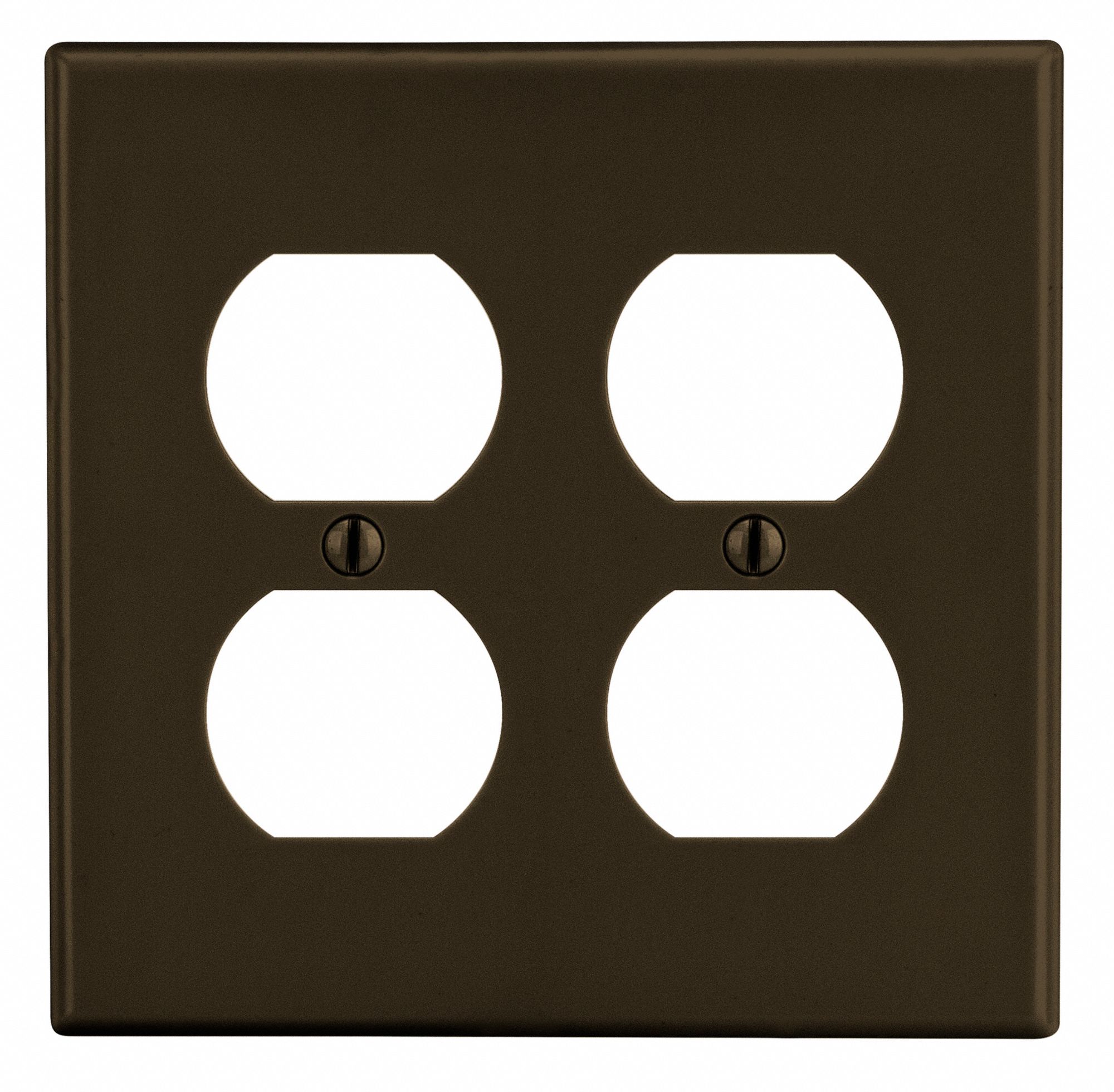 PLAQUE MURALE POUR PRISE DOUBLE,BR,POLY