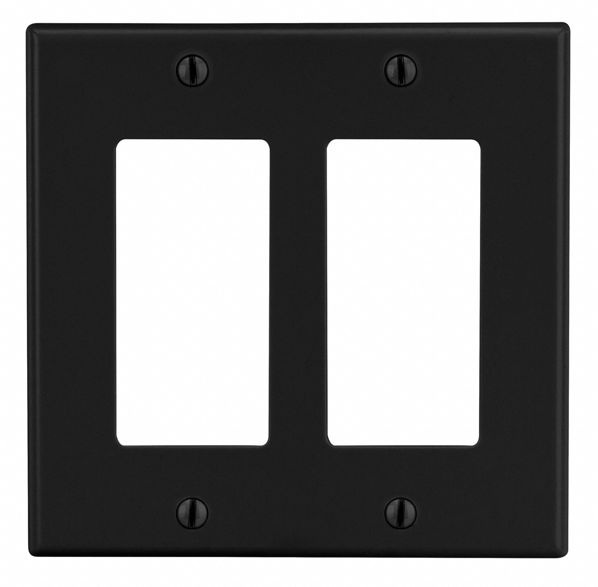 ROCKER WALL PLATE,BLACK,POLY