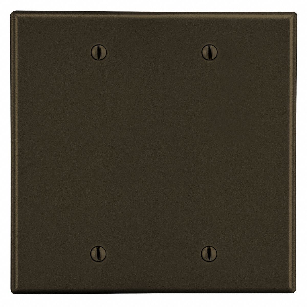 BLANK BOX MOUNT WALL PLATE,BROWN,POLY