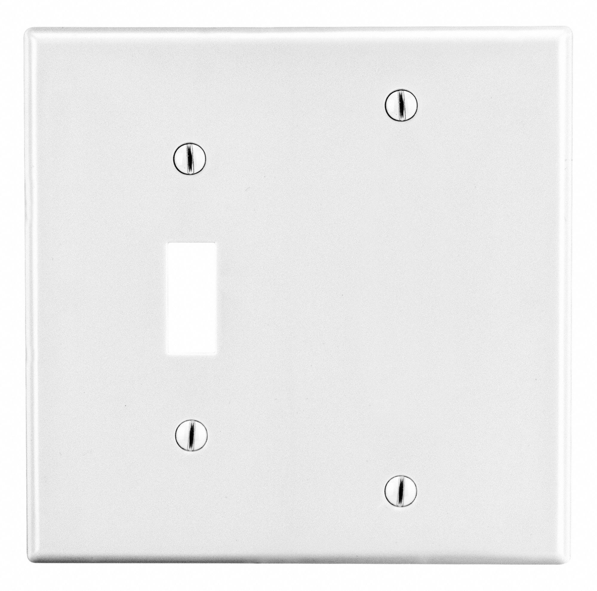 BLANK WALL PLATE,WHITE,POLY