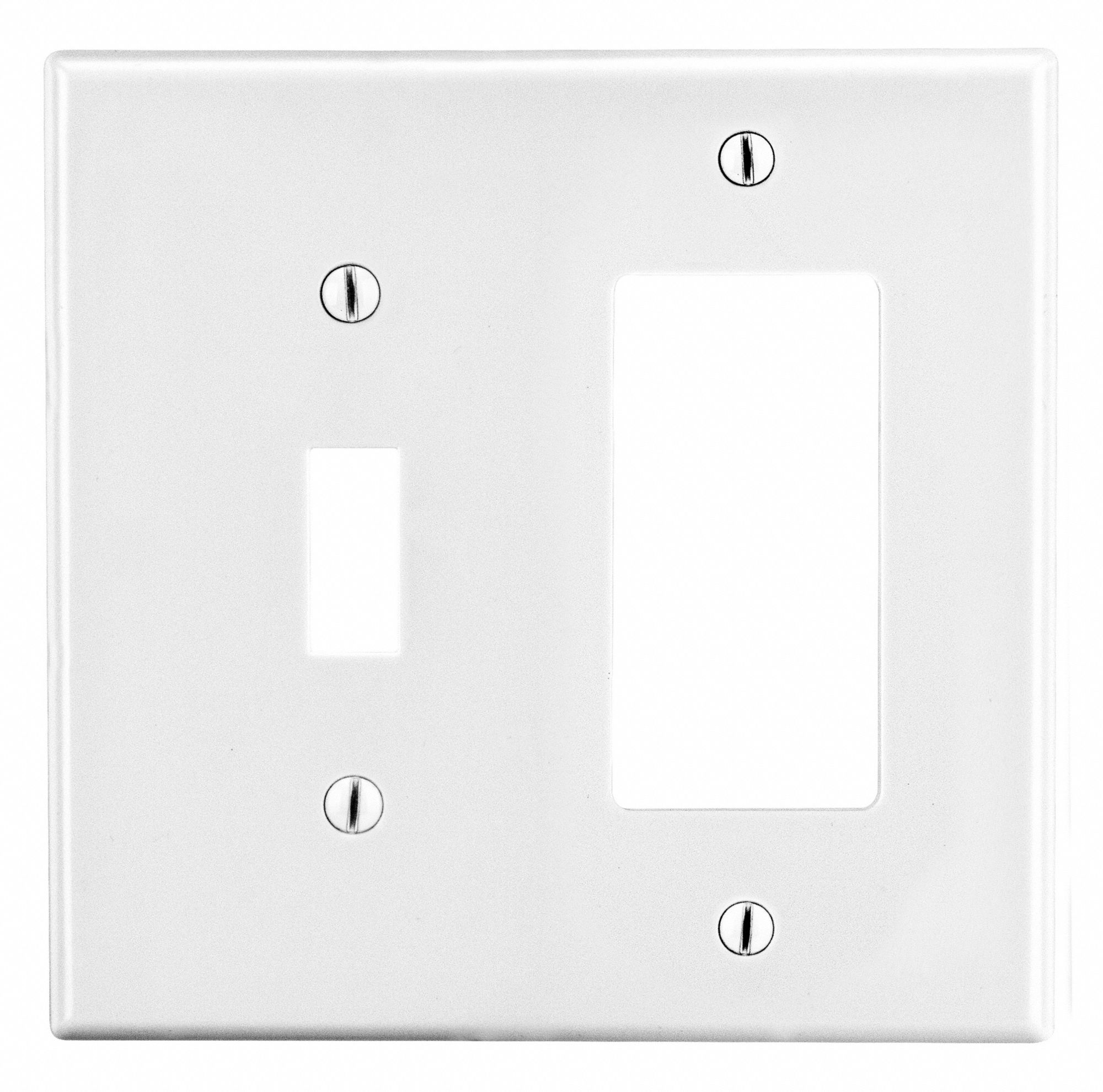 ROCKER WALL PLATE,WHITE,POLY