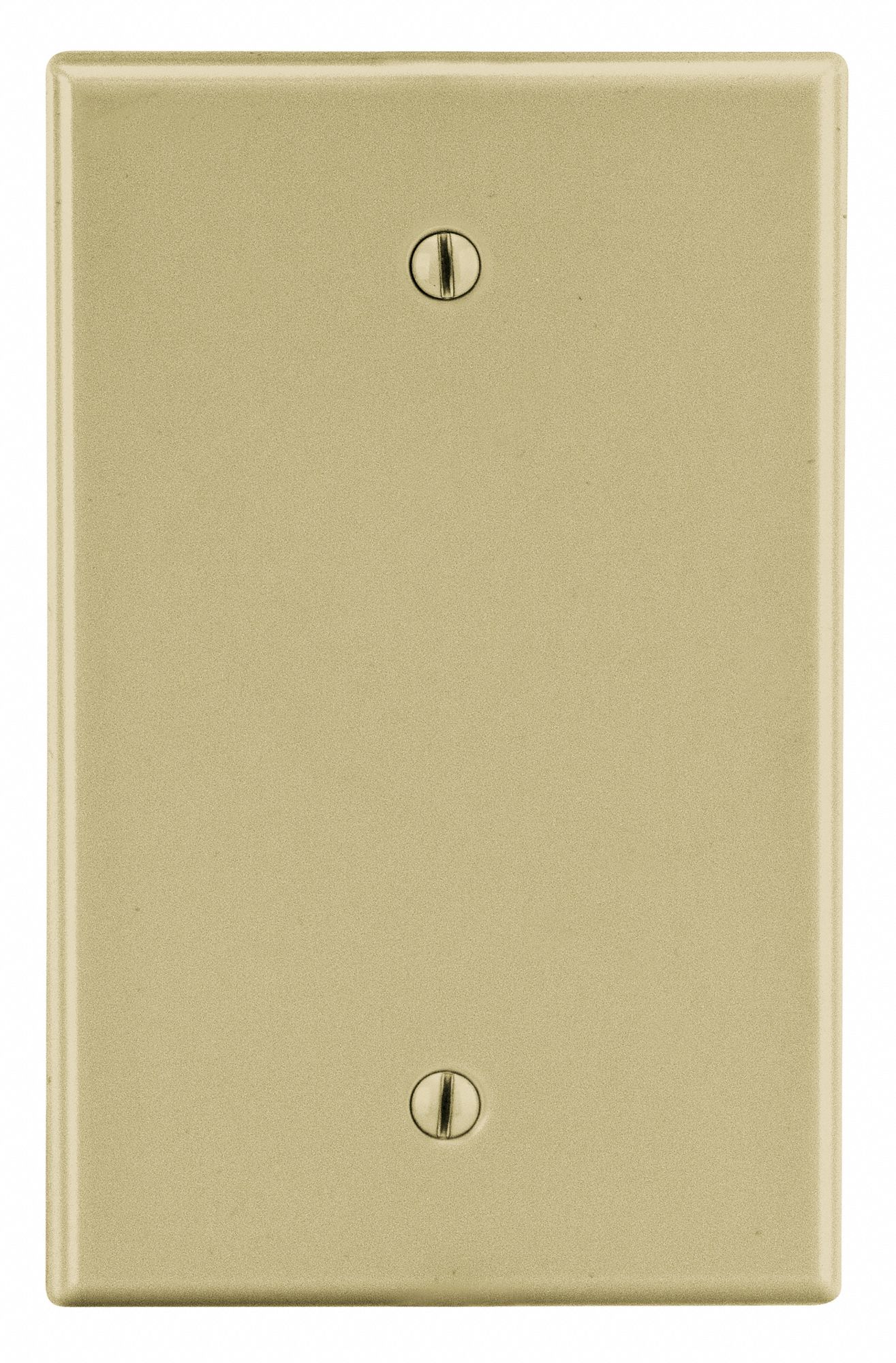 BLANK BOX MOUNT WALL PLATE,IVORY,POLY