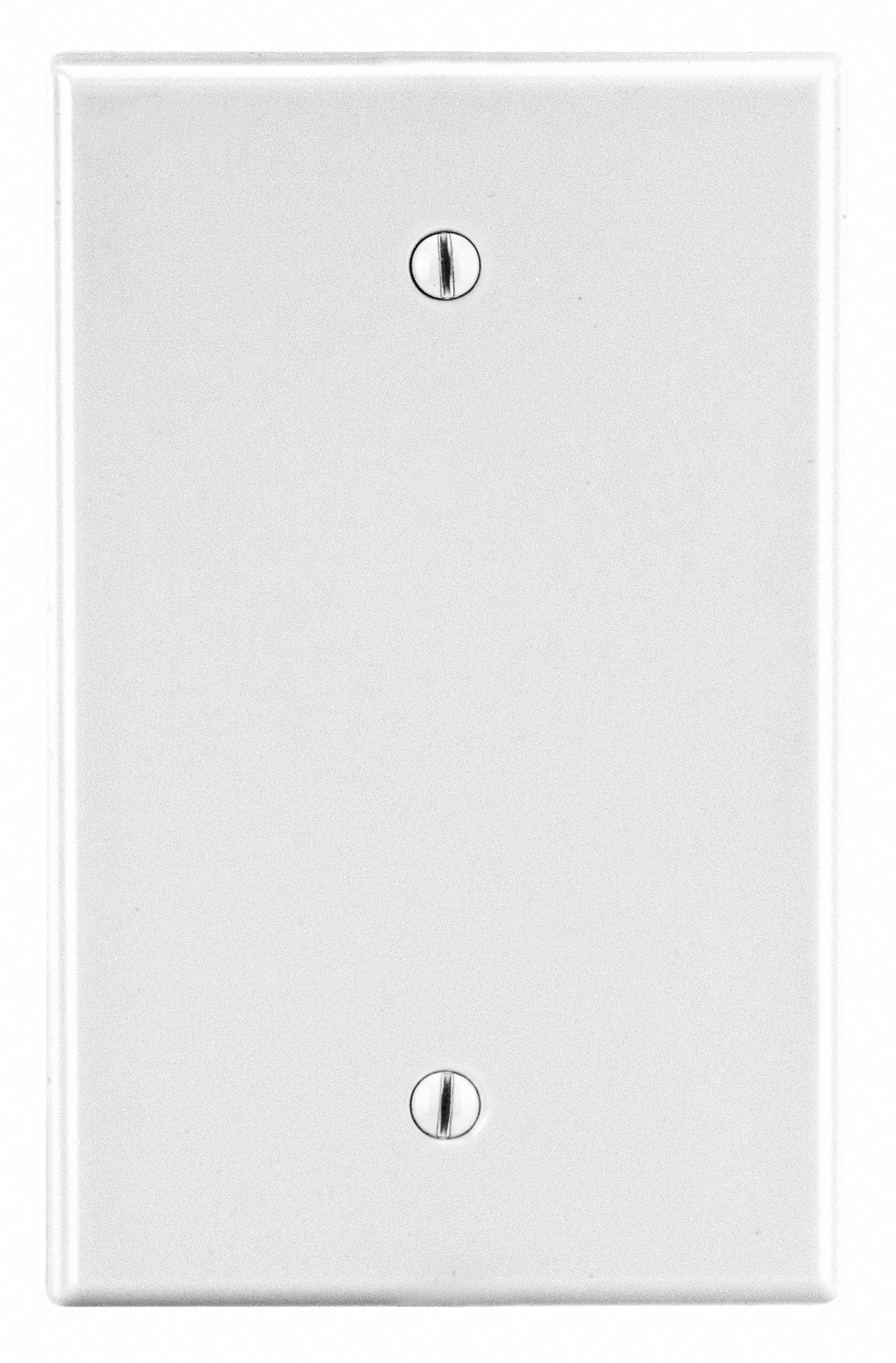 Blank, Plastic, Blank Box Mount Wall Plate 55KU06P13W Grainger