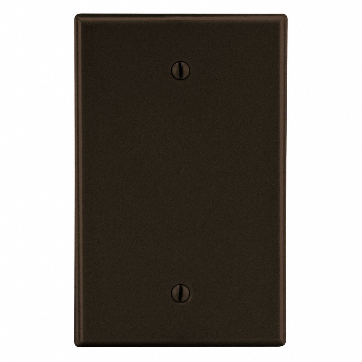 BLANK BOX MOUNT WALL PLATE,BROWN,POLY