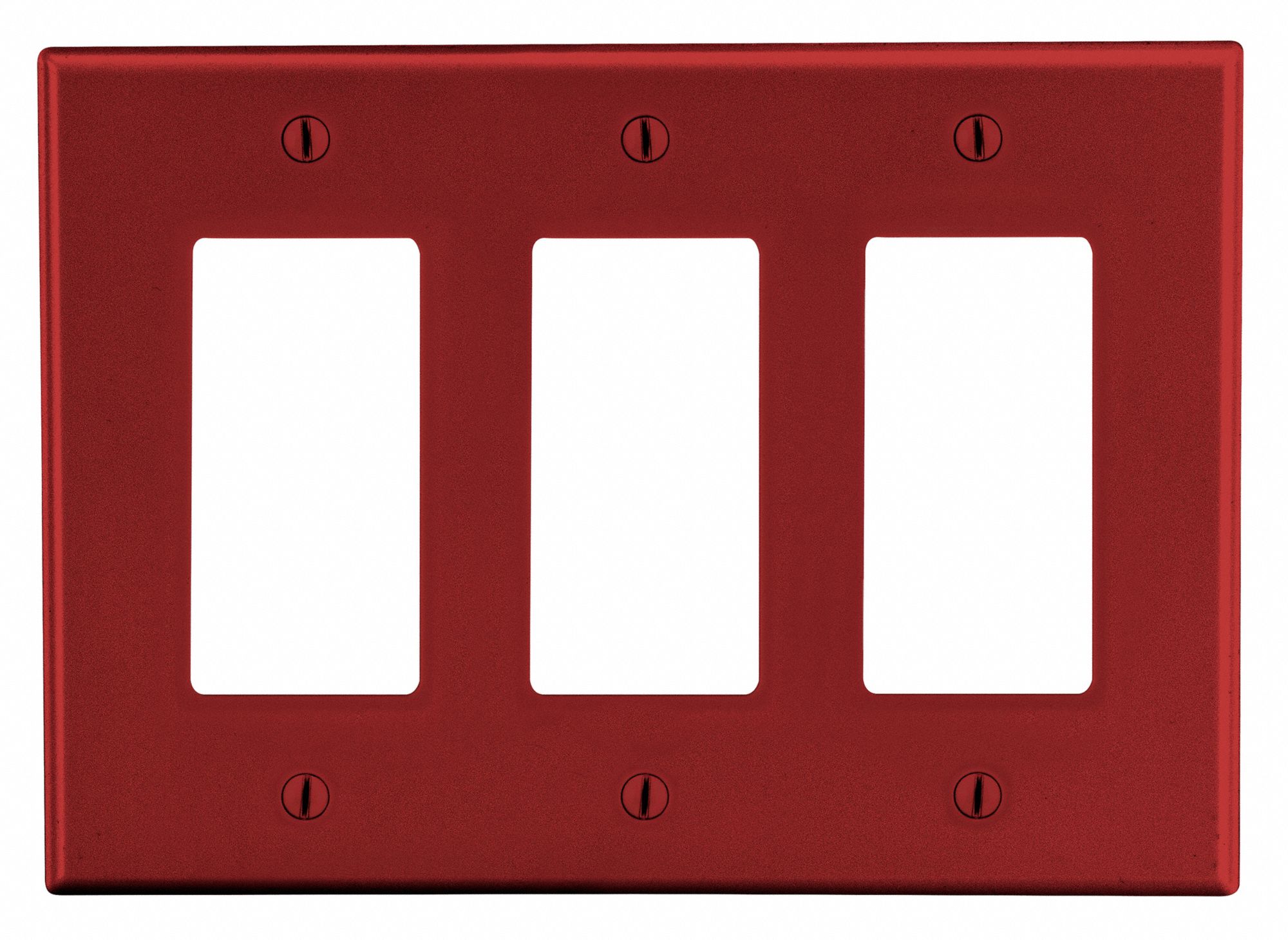 HUBBELL, Decorator-Rocker, 3 Gang, Rocker Wall Plate - 55KU30|P263R ...