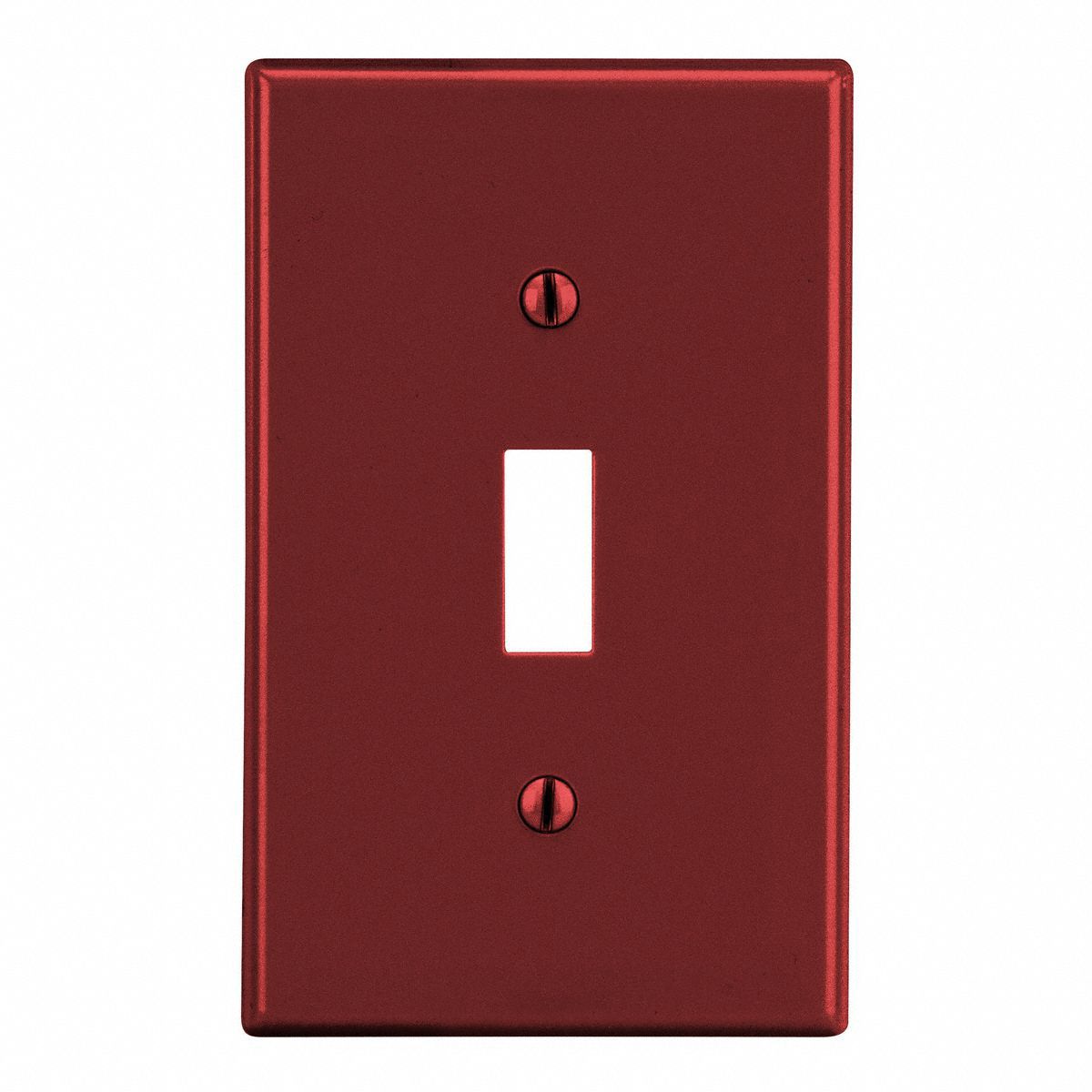 TOGGLE SWITCH WALL PLATE,RED,POLY