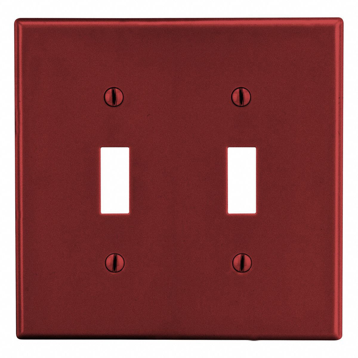 TOGGLE SWITCH WALL PLATE,RED,POLY