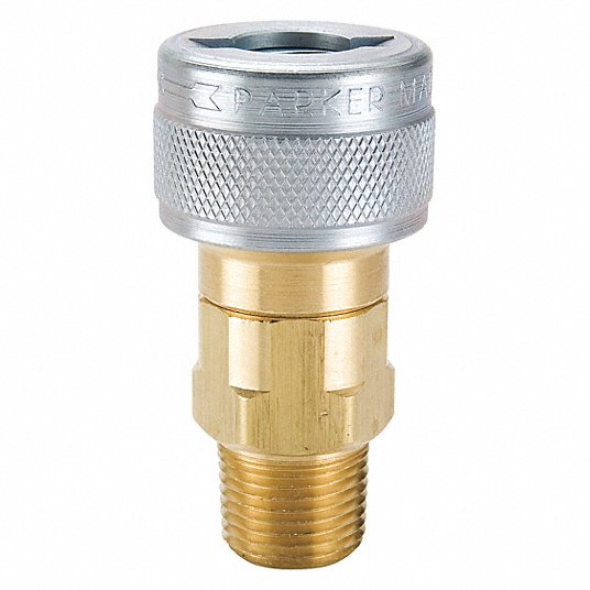 Foster 4 Series Coupler Plug 3/8 Body 3/8 Push-On Hose Barb Air Hose Fittings 