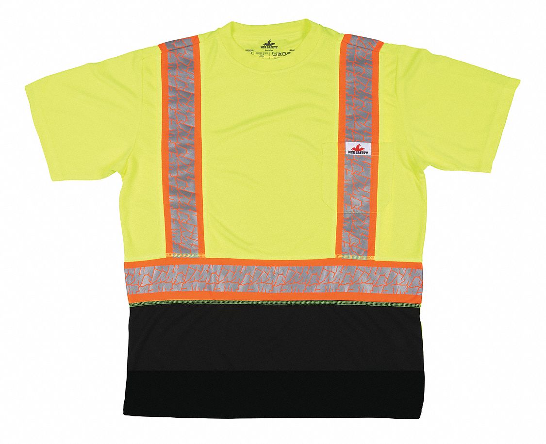 Short Sleeve T-Shirt, Lime, L Sz