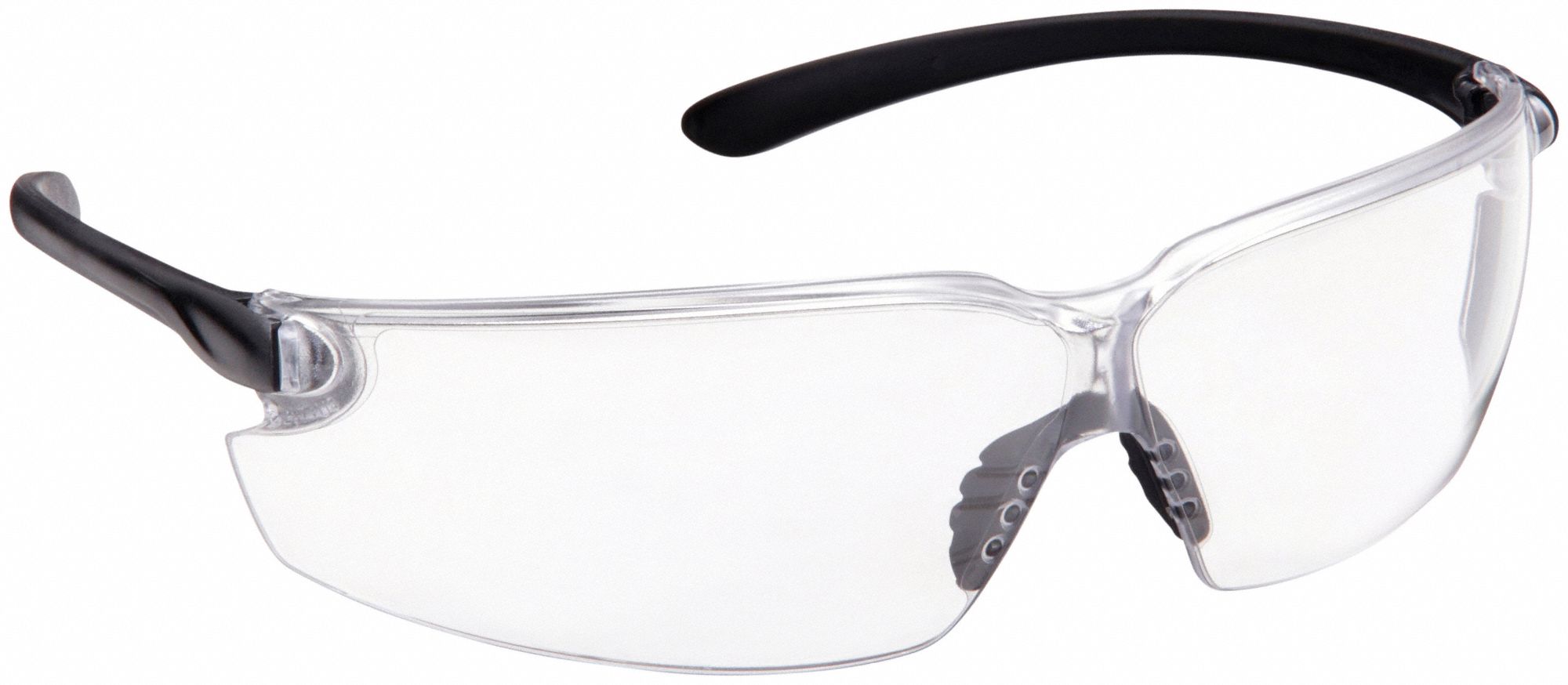 Safety Glasses: Clear Lens, Frameless, Uncoated, Dielectric, Clear Frame, BL1 Series