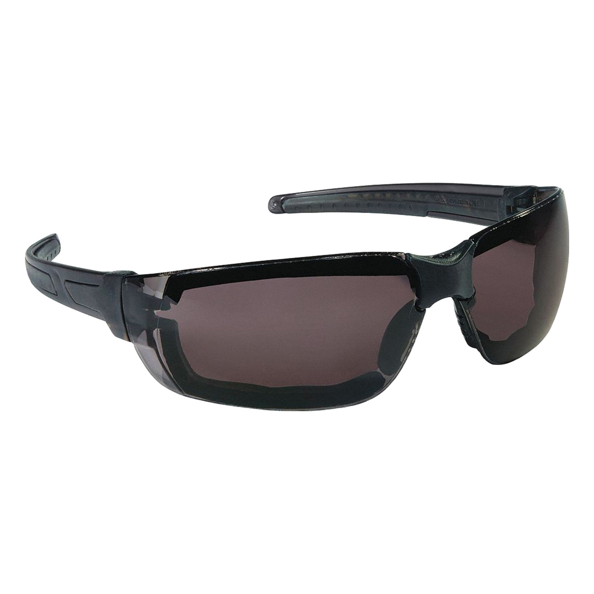Safety Glasses: Gray Lens Color, Frameless, Anti-Fog, Gray Frame Color, HK3 Series