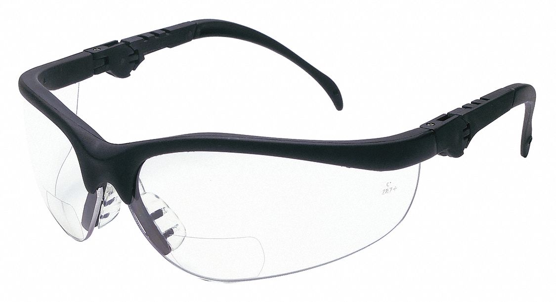 MCR SAFETY Clear ScratchResistant Bifocal Safety Reading Glasses