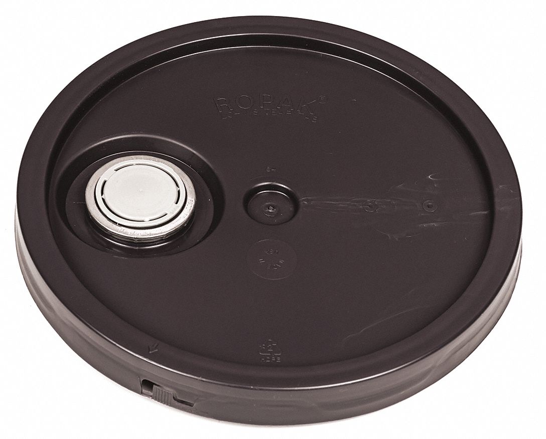 Plastic Pail Lid Brown Plastic