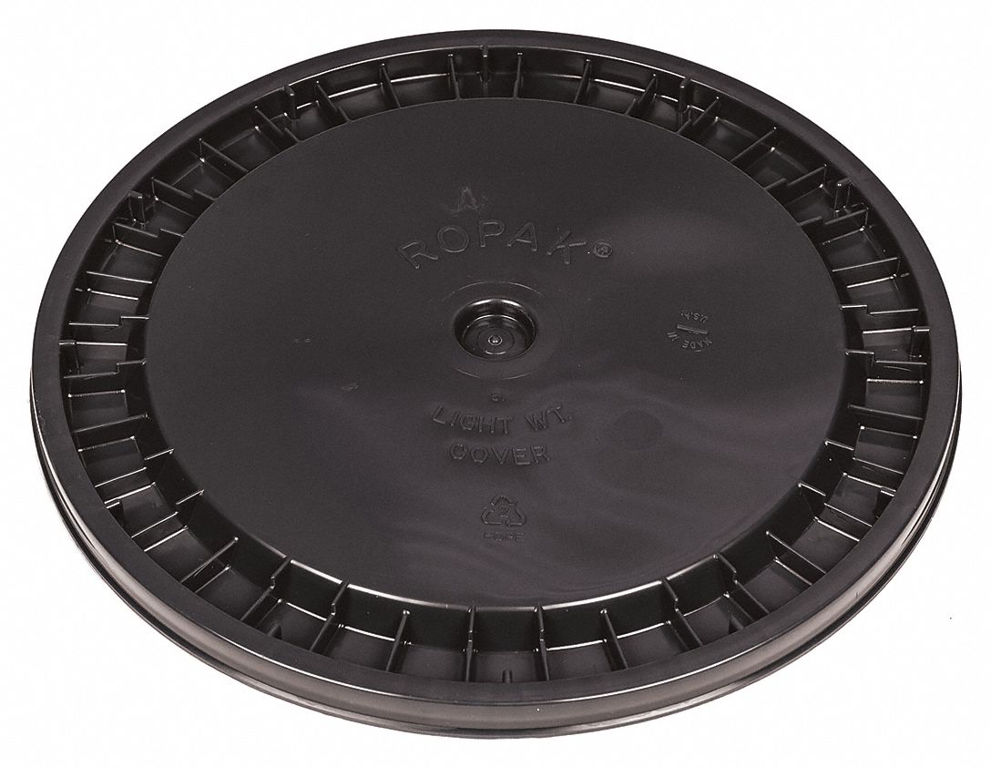 Plastic Pail Lid Brown Plastic