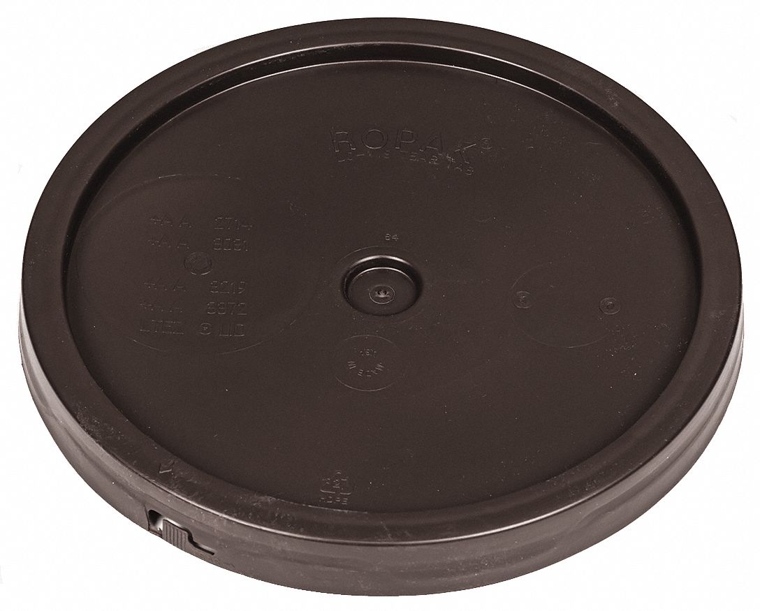 Plastic Pail Lid Brown Plastic