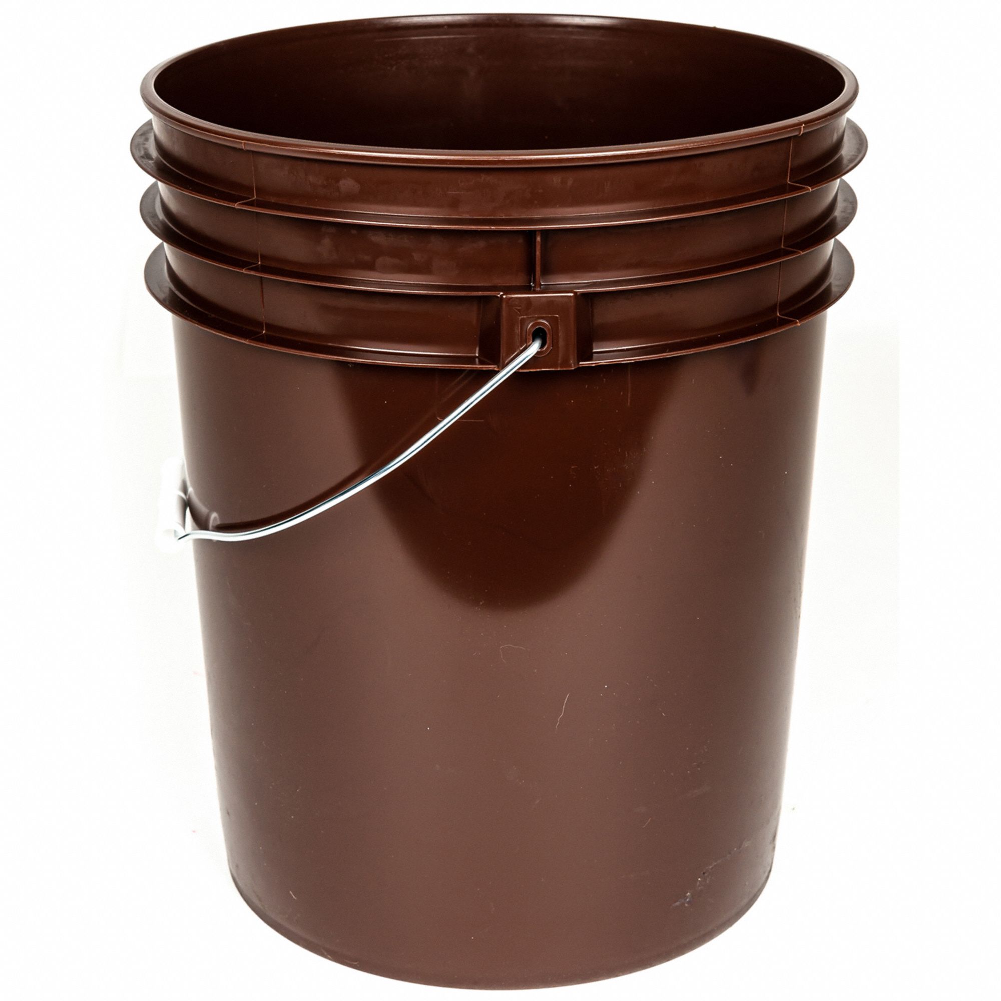 IHB320N 2.5 Gallon Rectangular Plastic Pail, Closed Head, 51 mm - Natural -  Basco USA