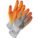 GLOVES, ANSI CUT LVL A8/PNCTR LVL 4/ABRSN LVL 6, 7/SM, 11 IN L, GREY/ORANGE, HPPE/NITRILE, PR