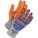 CUT- & IMPACT-RESISTANT GLOVES, SZ 10/XL, GREY/ORANGE, HPPE/SANDY NITRILE/SEAMLESS KNIT, PAIR