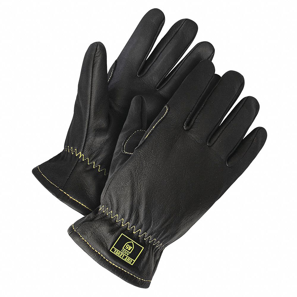 DRIVER GLOVE, CUT-RESISTANT, KEYSTONE THUMB, SZ 2XL/11, BLACK, GOATSKIN/ARAMID-LINED, PR