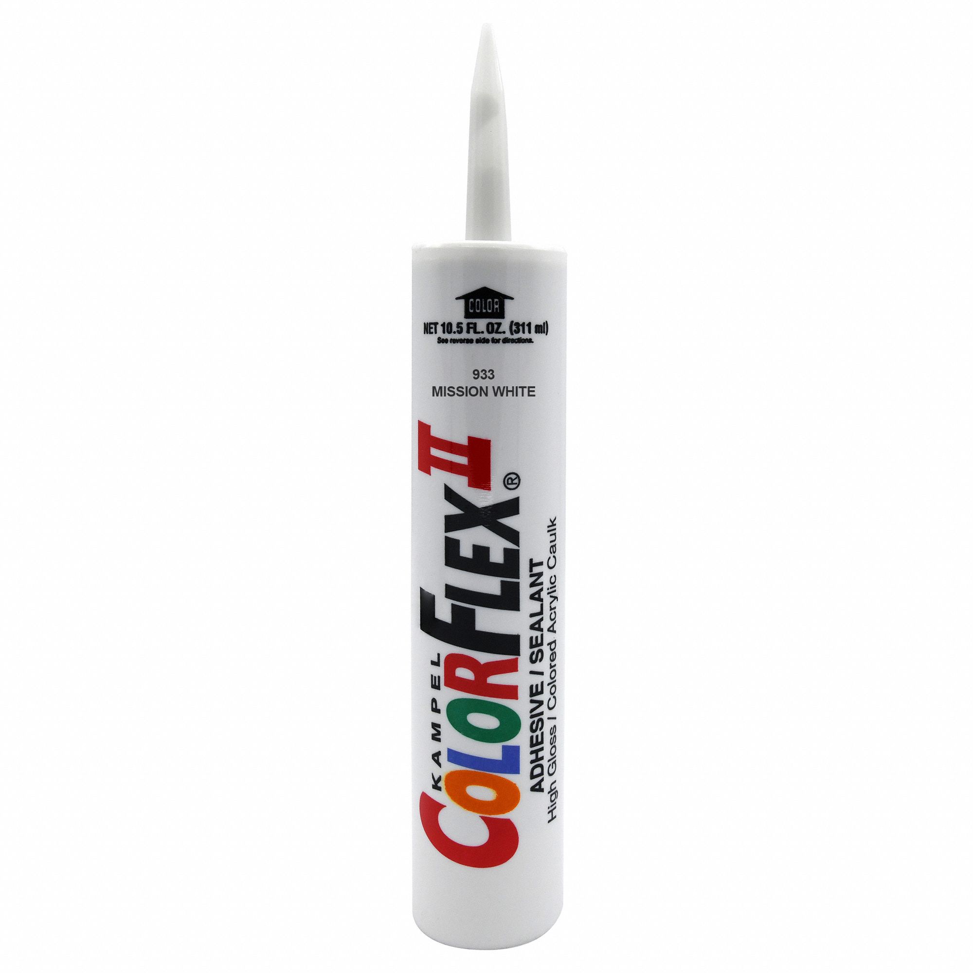 Color Match Caulk: Mission White, 10.5 fl oz Size, Water Soluble