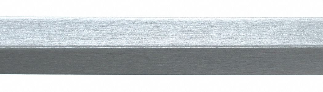 Corner Guard, Brushed Silver, PETG, 10 ft H