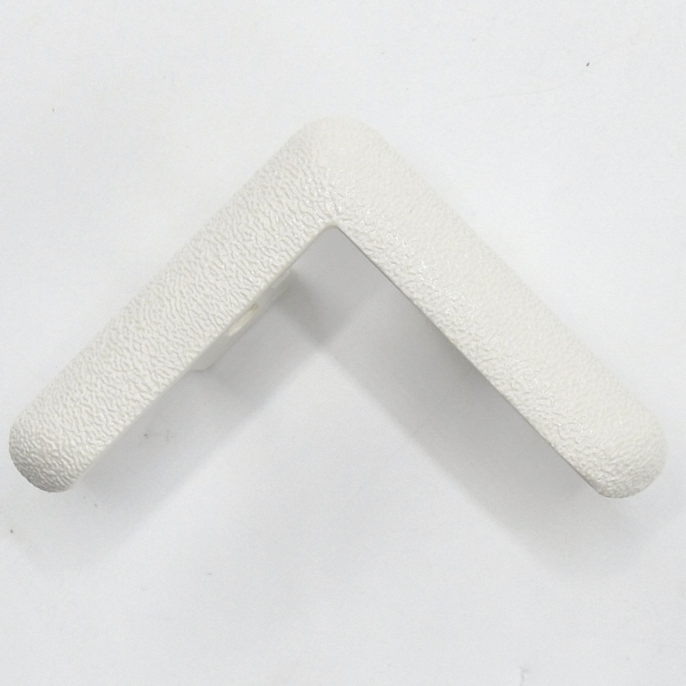 End Cap: End Cap, PETG, Mission White, 2 in Leg Wd, 1/4 in Overall Ht, For 90° Angle