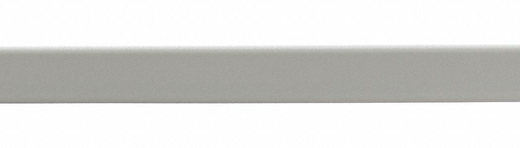 Corner Guard: PETG, Eggshell, For 90° Angle, 2.5 in Leg Wd, 10 ft Overall Ht, 0.078 in Thick