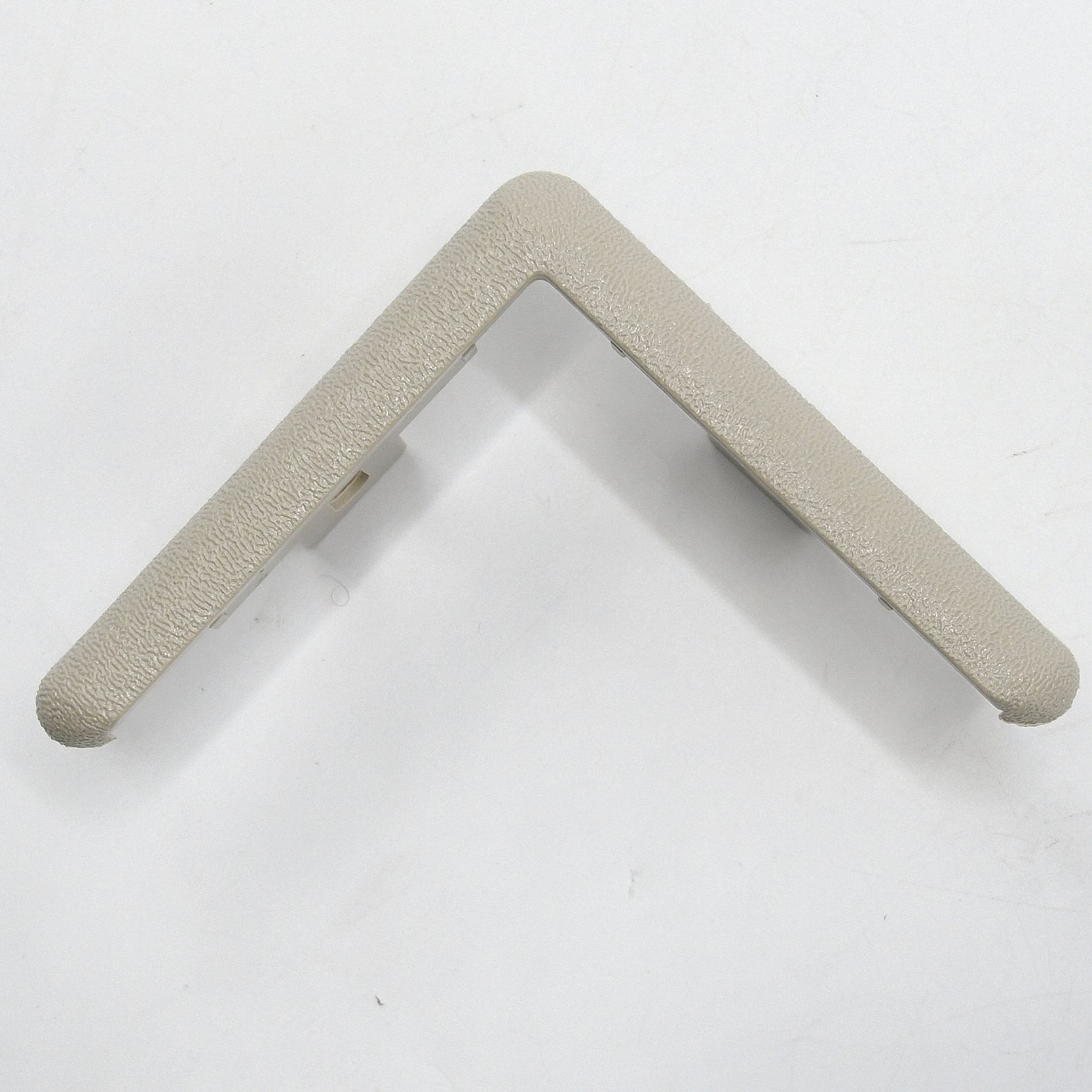 End Cap: End Cap, PETG, Oyster Gray, 3 in Leg Wd, 1/4 in Overall Ht, For 135° Angle