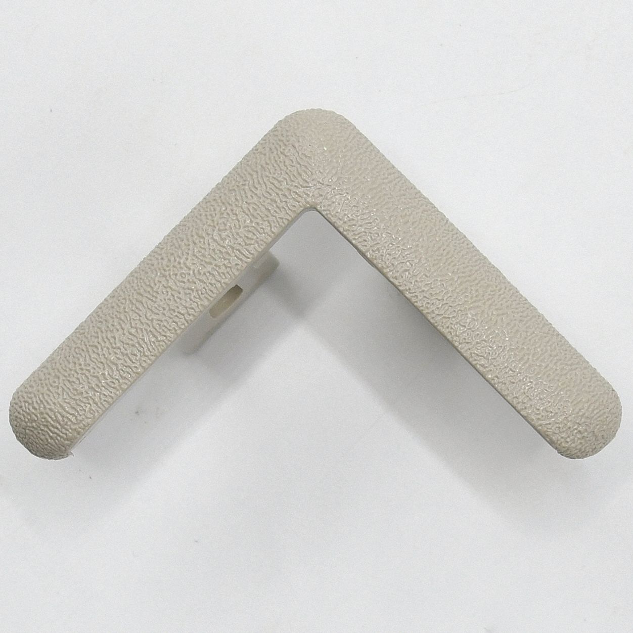 End Cap: End Cap, PETG, Oyster Gray, 2 in Leg Wd, 1/4 in Overall Ht, For 90° Angle