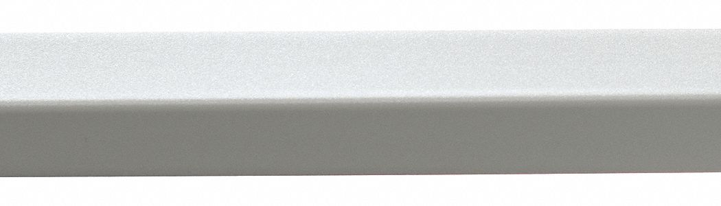 Corner Guard: PETG, Oyster Gray, For 90° Angle, 2.5 in Leg Wd, 10 ft Overall Ht, Shadowgrain