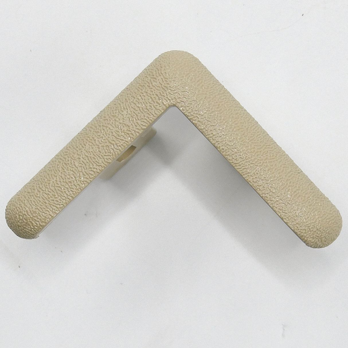 End Cap: End Cap, PETG, Beige, 2 in Leg Wd, 1/4 in Overall Ht, For 90° Angle, 0.25 in Thick