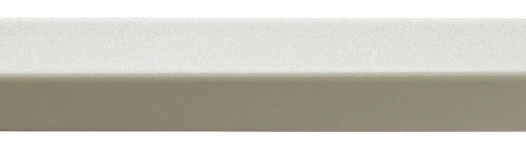 Corner Guard: PETG, Beige, For 90° Angle, 2.5 in Leg Wd, 10 ft Overall Ht, 0.078 in Thick