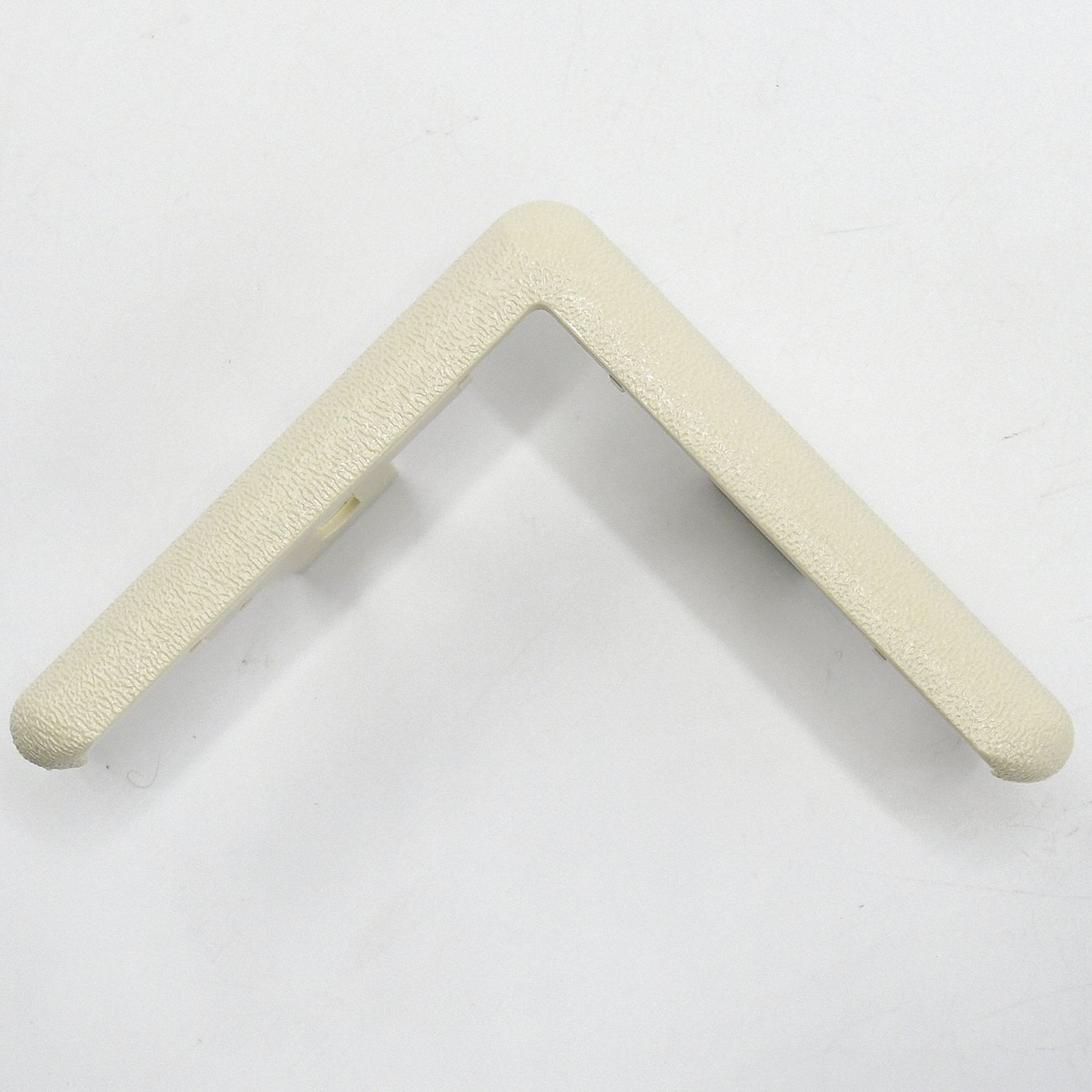 End Cap: End Cap, PETG, Almond, 3 in Leg Wd, 1/4 in Overall Ht, For 135° Angle