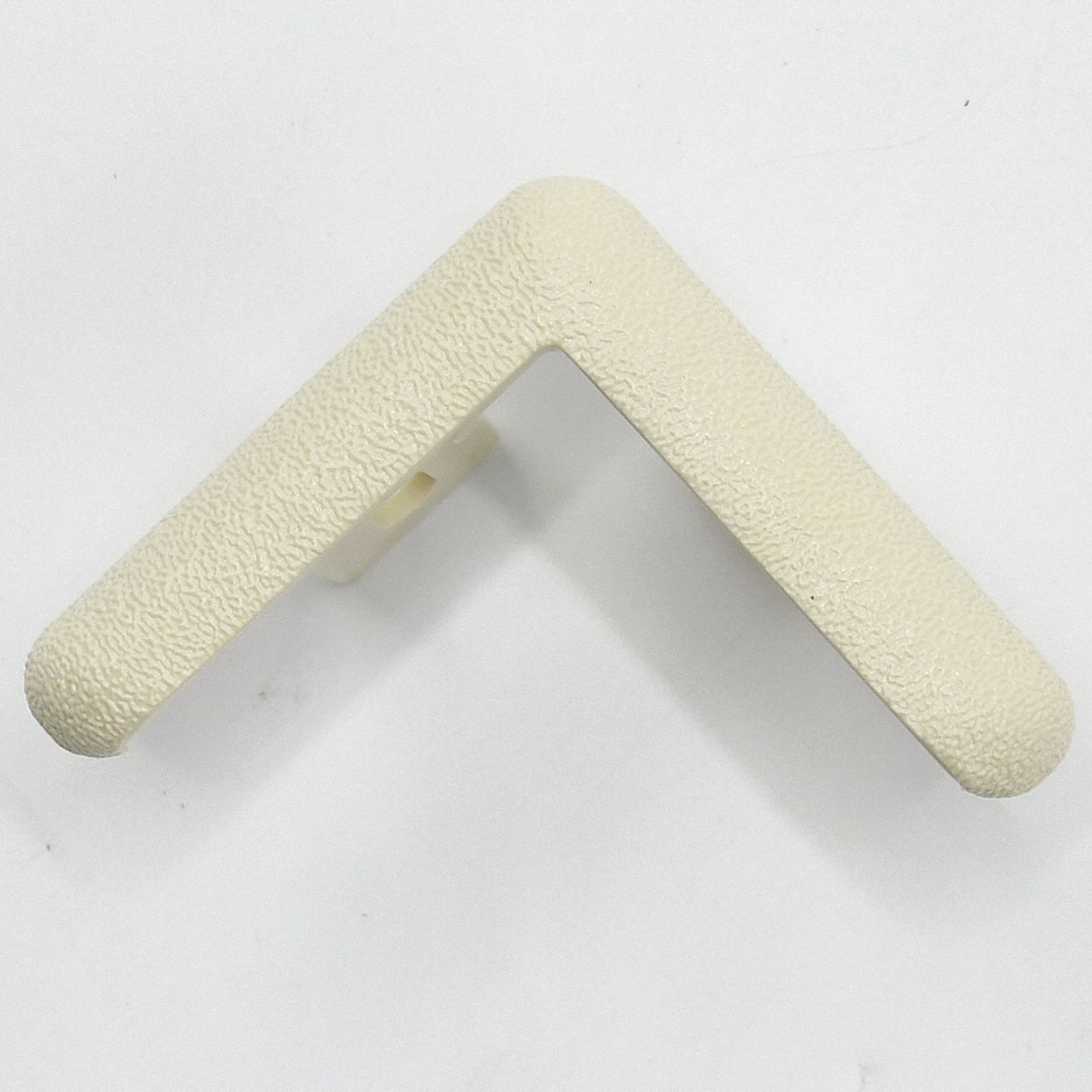 End Cap: End Cap, PETG, Almond, 2 in Leg Wd, 1/4 in Overall Ht, For 90° Angle, 0.25 in Thick