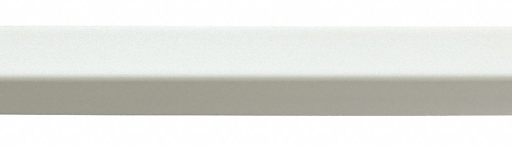 Corner Guard: PETG, Almond, For 90° Angle, 2.5 in Leg Wd, 10 ft Overall Ht, 0.078 in Thick