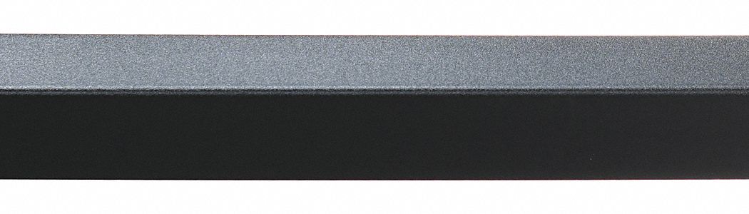 Corner Guard: PETG, Black, For 90° Angle, 2.5 in Leg Wd, 4 ft Overall Ht, 0.078 in Thick