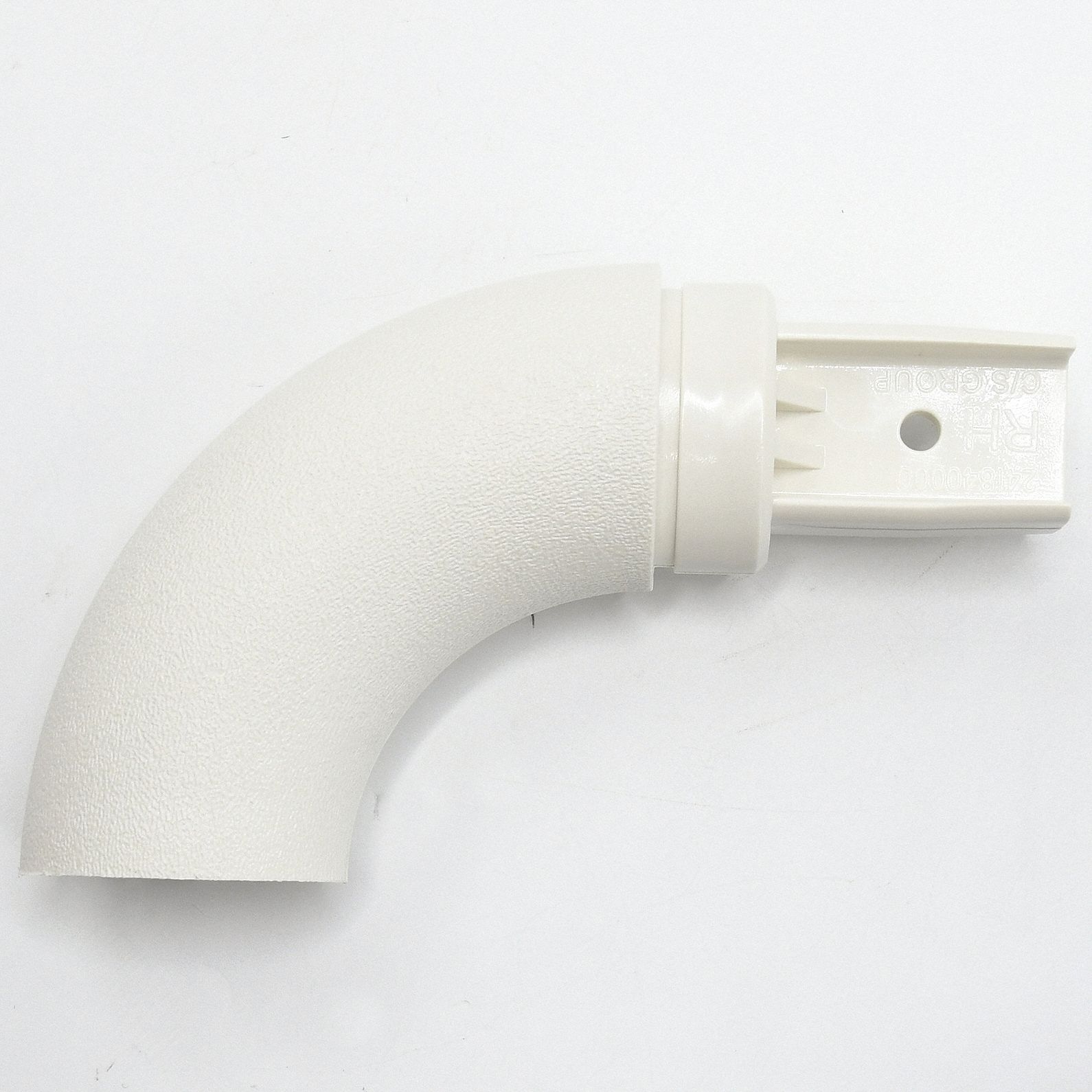 Handrail Return: Left-Hand Return, PETG, Mission White, Oval, 1 1/2 Inch
