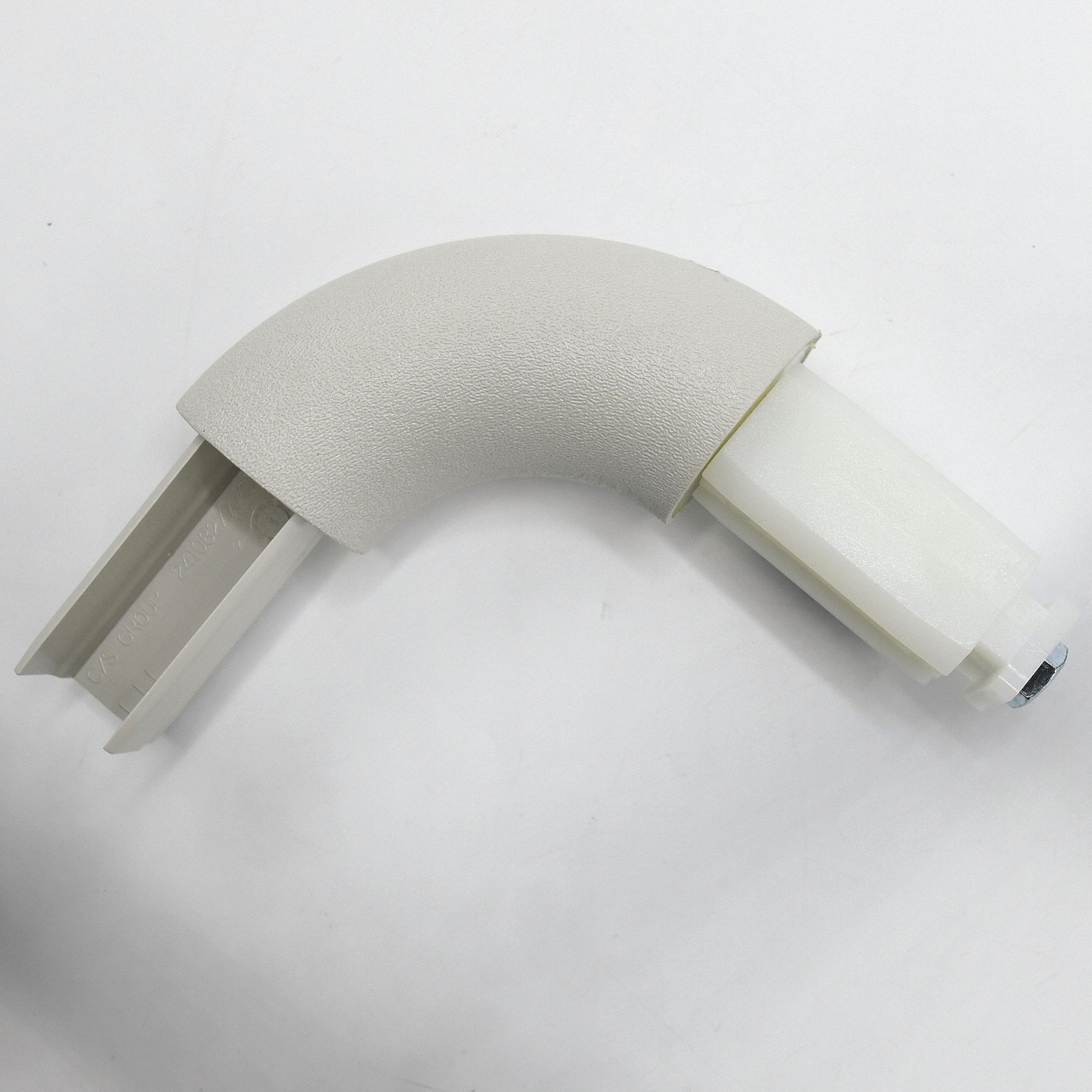 Handrail Corner: Inside Corner, PETG, Driftwood, Round, 1 1/2 Inch, 1 1/2 in Mounted Ht