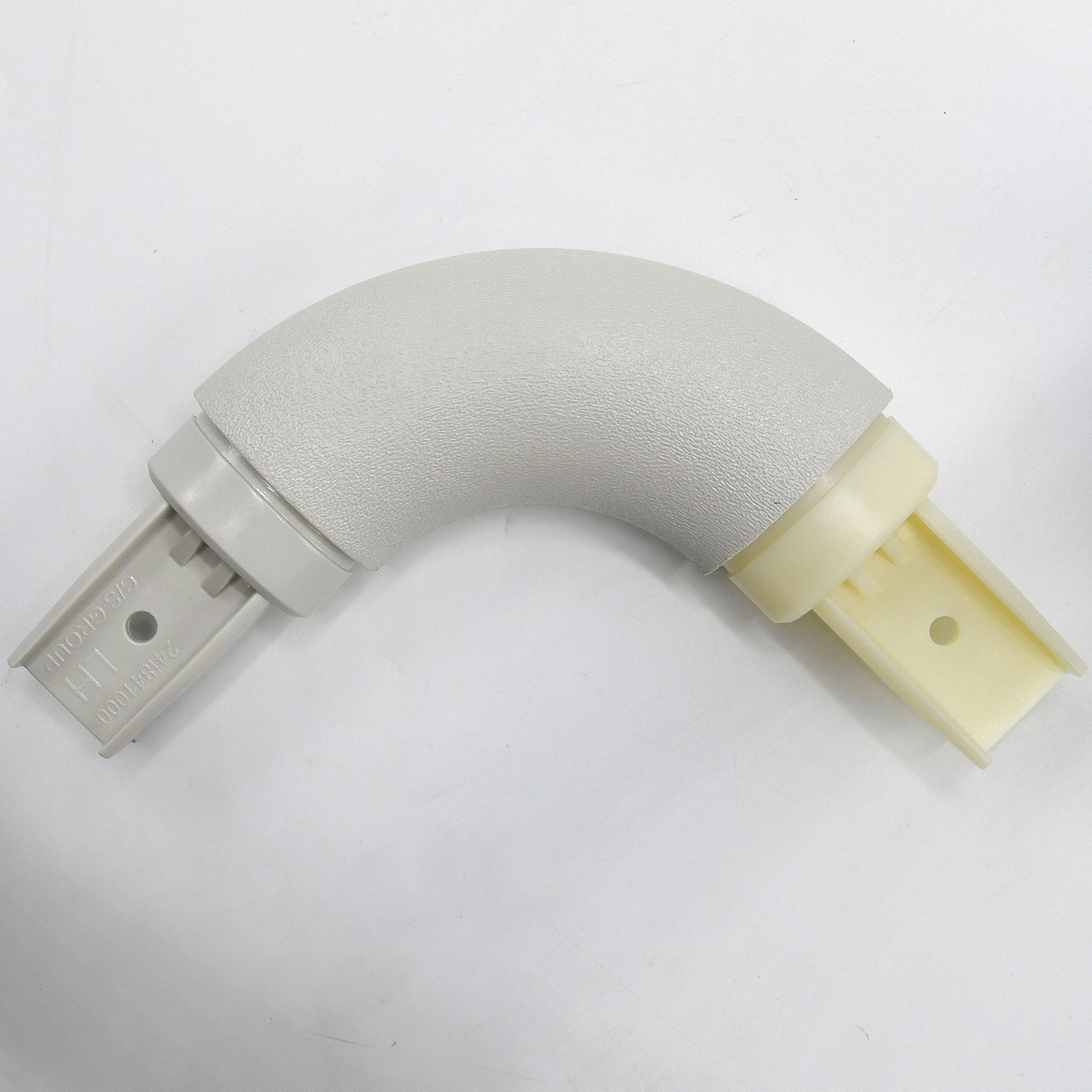 Handrail Corner: Inside Corner, PETG, Driftwood, Oval, 1 1/2 Inch, 1 1/2 in Mounted Ht