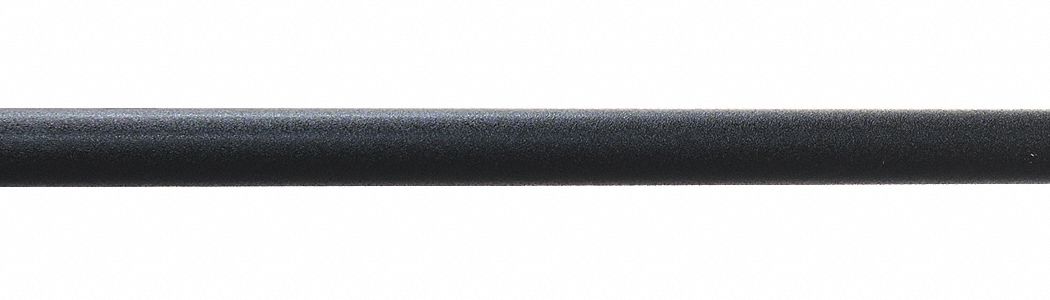 Handrail: PETG, Black, Round, 1 1/2 Inch, 4 1/2 in Mounted Ht