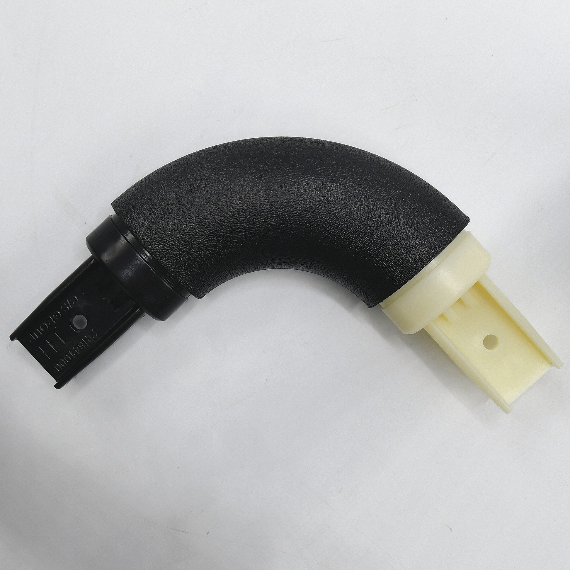 Handrail Corner: Inside Corner, PETG, Black, Oval, 1 1/2 Inch, 1 1/2 in Mounted Ht