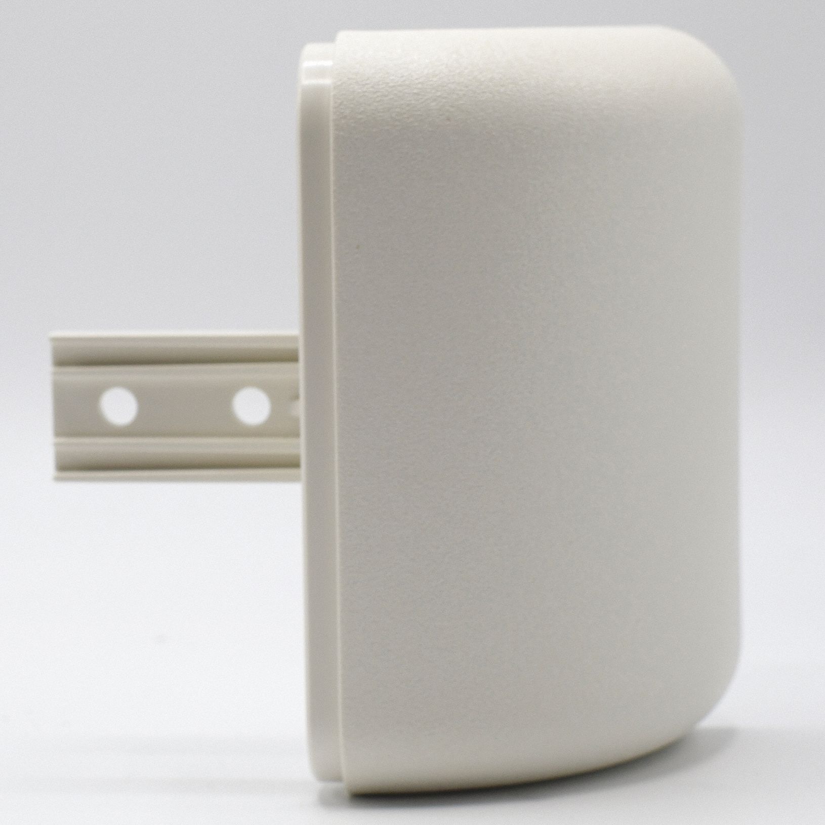 Handrail Return: PETG, Mission White, Not Ligature Resistant, HRB-4C, 3 in Overall Lg