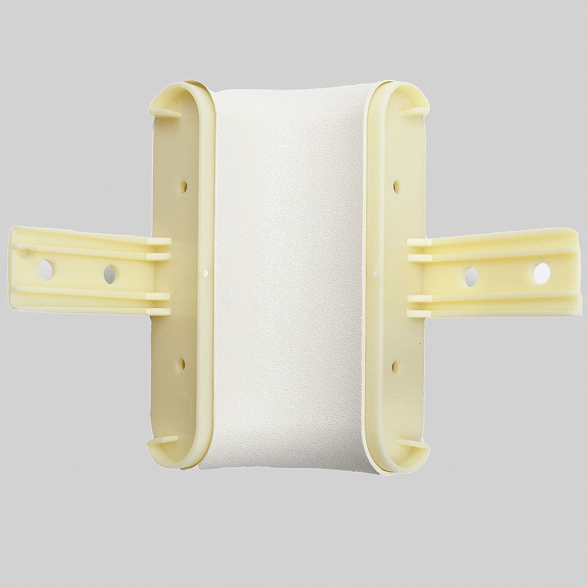 Handrail Corner: PETG, Mission White, Not Ligature Resistant, Inside, HRB-4C